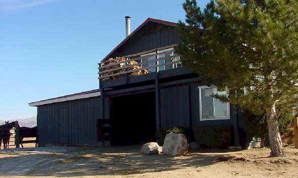 Side view of the Barn and Office